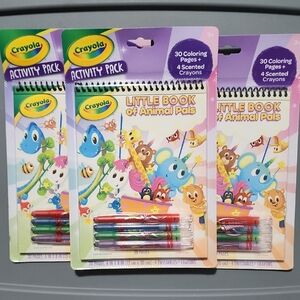 Crayola Animal Pals Activity Pack with Scented Crayons- Set of 3